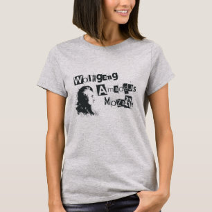 ウルフガング·アマデウス·モーツァルト·パンク·ロック·ランサム·ノート·ロゴ Tシャツ