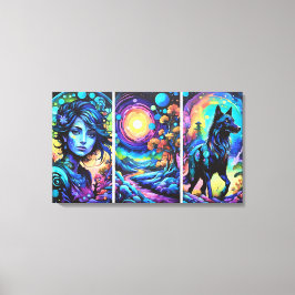 ウルフガール キャンバスプリント