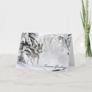 ウルフクリスマスカード シーズンカード