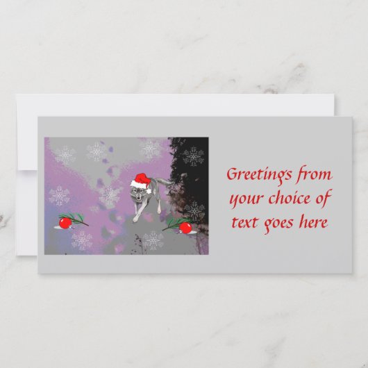 ウルフクリスマス シーズンカード (正面)