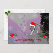 ウルフクリスマス シーズンポストカード (正面/裏面)