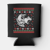 ウルフクリスマス 缶クーラー (正面)