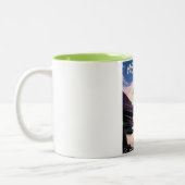 ウルフクリークコロラドスキーポスター ツートーンマグカップ (左)