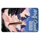 ウルフクリークコロラドスキーポスター マグネット (横)