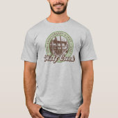 ウルフクリークメンズブラウンラグラン Tシャツ (正面)