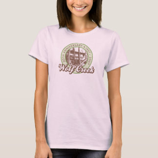 ウルフクリークレディースロングスリーブブラウンティー Tシャツ