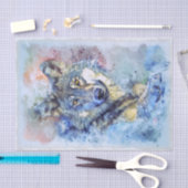 ウルフグレーハンターウィンターウォーター色 薄葉紙 (クラフト)