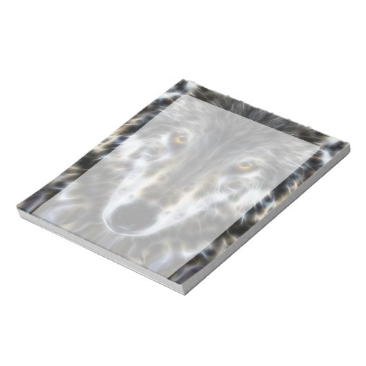 ウルフグ感動的ラフィックポートレート ノートパッド (回転)