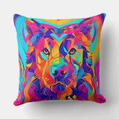 ウルフサイケデリック陛下 クッション (裏面)