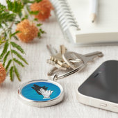 ウルフシャドウオンブルー キーホルダー (側面)