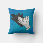 ウルフシャドウオンブルー クッション (裏面)