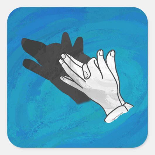 ウルフシャドウオンブルー スクエアシール (正面)