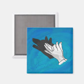 ウルフシャドウオンブルー マグネット (正面/裏面)