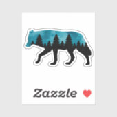 ウルフシルエットモダン シール (シート)