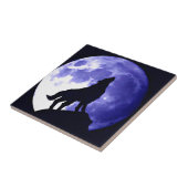 ウルフシルエット&フルムーン タイル (側面)