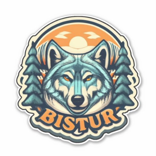 ウルフシールでクラフトを高ユニークめる シール (正面)