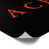 ウルフスタイリッシュユニークポやる気を起こさせるスタプリント ポスター (角)