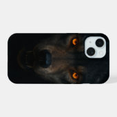 ウルフスタイル電話ケース iPhone 15ケース (裏面横)