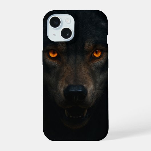 ウルフスタイル電話ケース iPhone 15ケース (裏面)