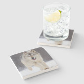 ウルフストーンコースター ストーンコースター (横)