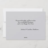 ウルフスノーツリーフォトクリスマスフラット シーズンカード (裏面)