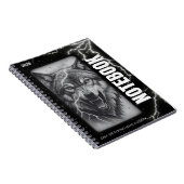 ウルフスパイラルノートブック – ゴシック稲妻美学 ノートブック (右側)