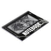 ウルフスパイラルノートブック – ゴシック稲妻美学 ノートブック (左側)