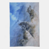 ウルフスピリッツ キッチンタオル (縦)