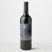 ウルフスピリットムーンナイト ワインラベル (正面)