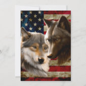 ウルフス米国国旗 招待状 (裏面)