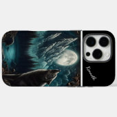 ウルフズムーンライトセレナーデ Case-Mate iPhoneケース (裏面 (横))