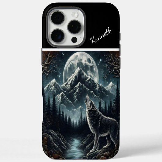 ウルフズムーンライトセレナーデ Case-Mate iPhoneケース (裏面)