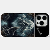 ウルフズムーンライトセレナーデ Case-Mate iPhoneケース (裏面 (横))