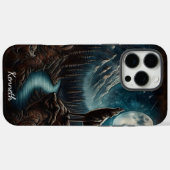 ウルフズムーンライトハウル Case-Mate iPhoneケース (裏面 (横))