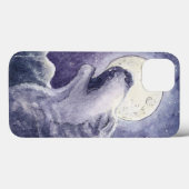 "ウルフソング"オリジナル水彩画ケース。 Case-Mate iPhoneケース (裏面 (横))