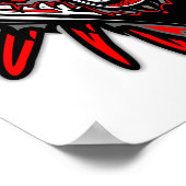 ウルフタトゥースタイルハイダアートポスター紙(マット) ポスター (角)