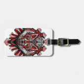 ウルフタトゥースタイルハイダアートラゲッジタグ ラゲッジタグ (正面横)