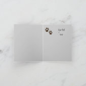 ウルフトラックズアニマル誕生日カード カード (内部)