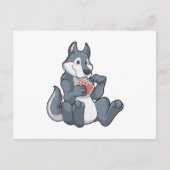 ウルフトランプのポーカーとトランプのポーカーカード ポストカード (正面)