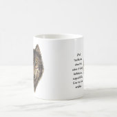 ウルフトーテムアニマルガイドウォーターカラー自然アート コーヒーマグカップ (中央)