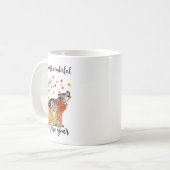 ウルフドッグ秋カボチャ秋葉樹 コーヒーマグカップ (正面左)