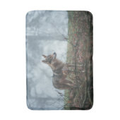 ウルフドッグ風呂マット バスマット (正面縦)