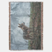 ウルフドッグ スローブランケット (正面縦)