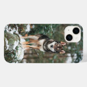 ウルフドッグ iPhone 14 カバー (裏面 (横))