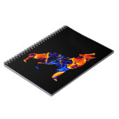 ウルフネオン絵を描抽象芸術 ノートブック (左側)