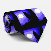 ウルフハウリングアットムーンカスタムタイ ネクタイ (ロール)