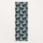 ウルフハウリングアットムーンパターンデザイン ヨガマット (正面)