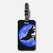 ウルフハウリングアットムーンラゲッジタグ ラゲッジタグ (正面縦)