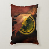 ウルフハウリングイン宇宙ムーン銀河系 アクセントクッション (正面(垂直))