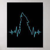 ウルフハウリングパルス心拍オオカミのコスチューム動物 ポスター (正面)